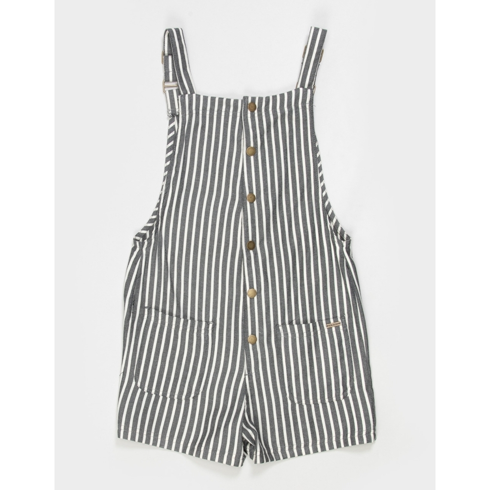 Volcom Black and White Striped Kids Romper